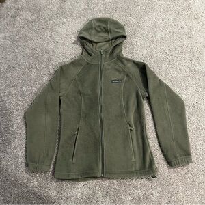 Columbia Women's Benton Springs Full Zip Fleece Jacket S - Stone Green Hooded